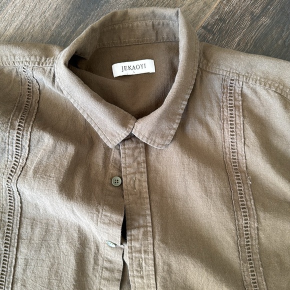 Men’s large button down green Jekaoyi - Picture 2 of 2